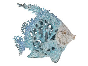 18CM FISH IN CORAL FINISH