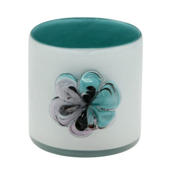 GLASS FLOWER POT LARGE