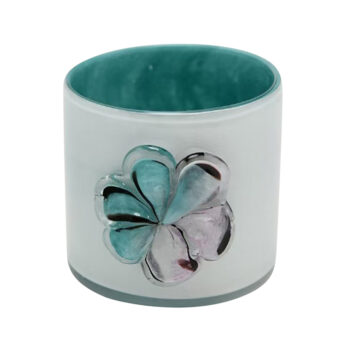 GLASS FLOWER POT SMALL