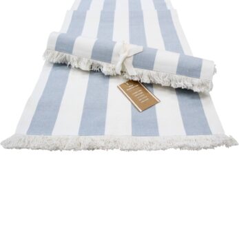 CHAMBRAY TABLE RUNNER - BLUE STRIPE
