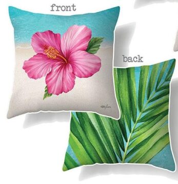 PINK FRANGIPANI CUSHION