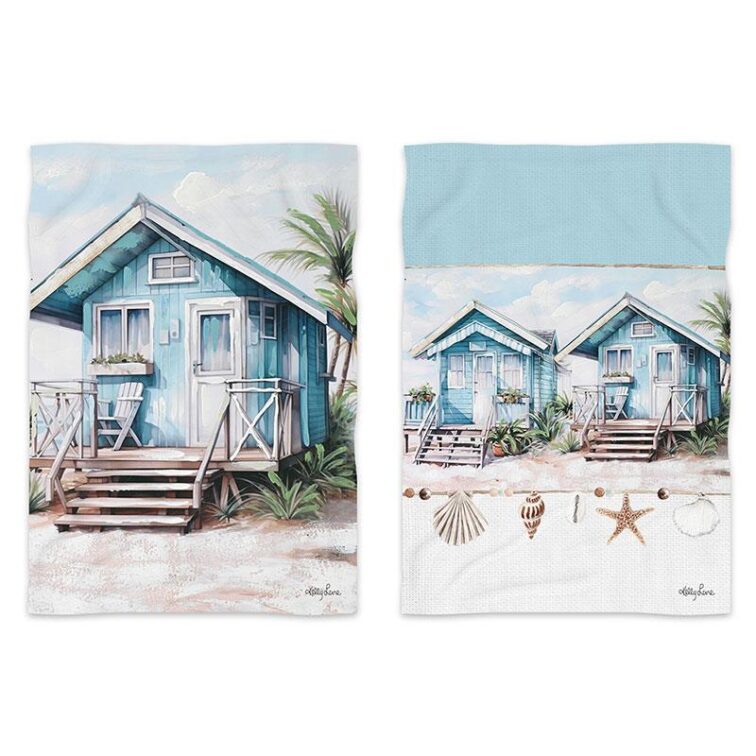BEACH SHACK TEA TOWEL SET