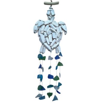 DRIFTWOOD TURTLE GLASS MOBILE