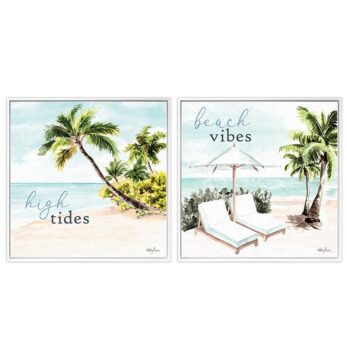 PALM TREE CANVAS ART SET