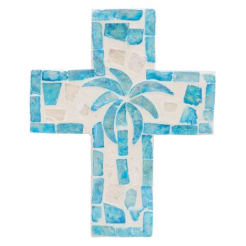 AQUA PALM CROSS