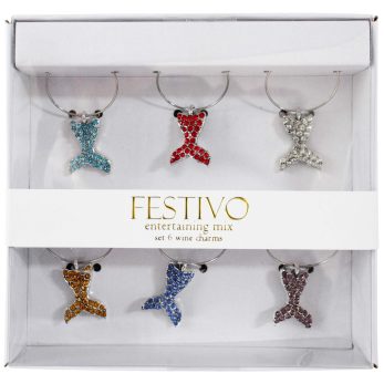 WHALE WINE CHARMS