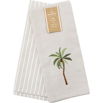 PALM TREE TEA TOWEL SET