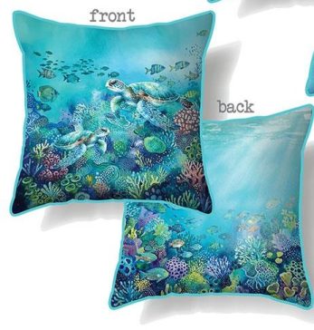 SEA TURTLE CUSHION 45X45