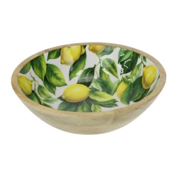 LEMON MANGO WOOD BOWL