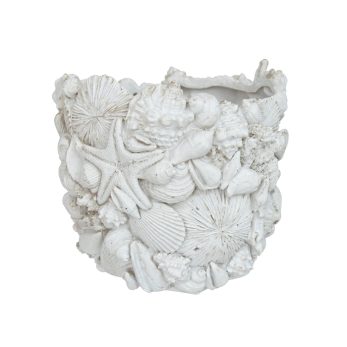 WHITE BARNACLE VASE